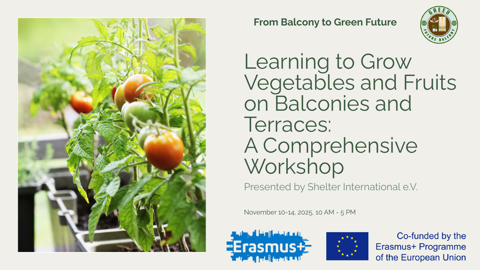 Presentation Munich — Urban Balcony Gardening Workshop